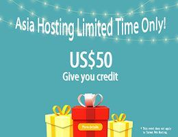 Asia Hosting Big Deal - Singapore/Japan/HongKong Web Hosting Get US$50 Credit