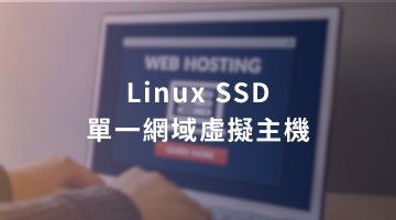 Linux SSD 單一網域虛擬主機