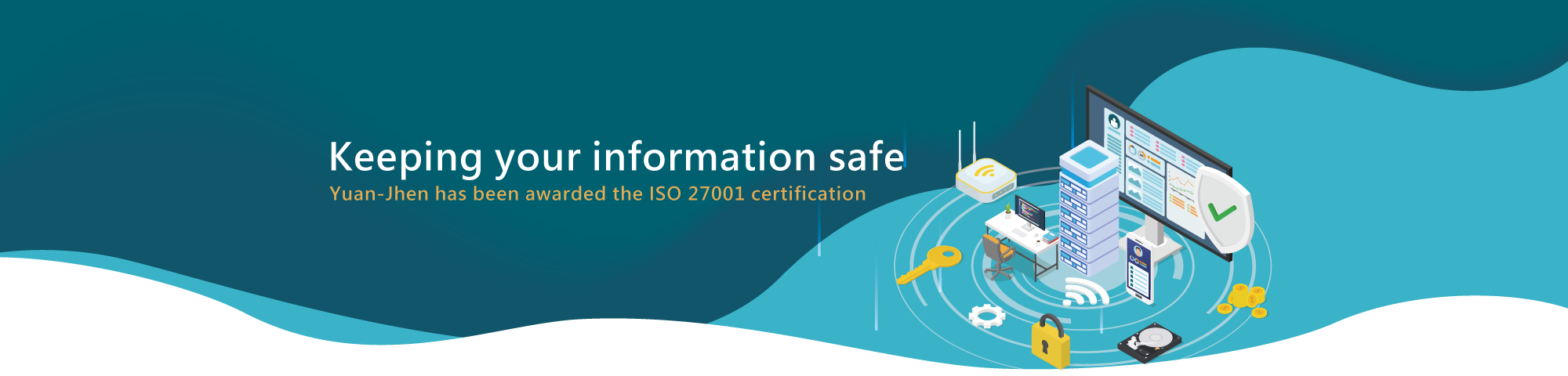Awarded the ISO 27001certification